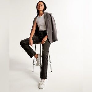 Abercrombie Ultra High Rise 90s Straight Jean Black 26 Long